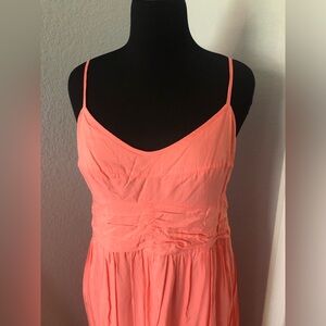 Tiered A-line Maxi Dress with pockets